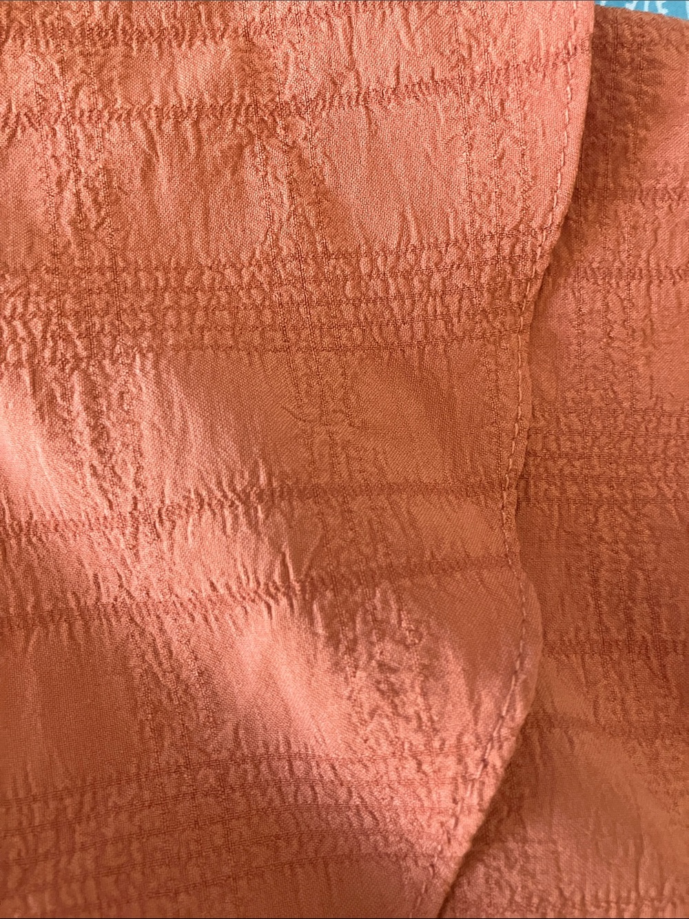 Sweet Rain Ruffle Peplum Blouse - Rust - Picture 3 of 5